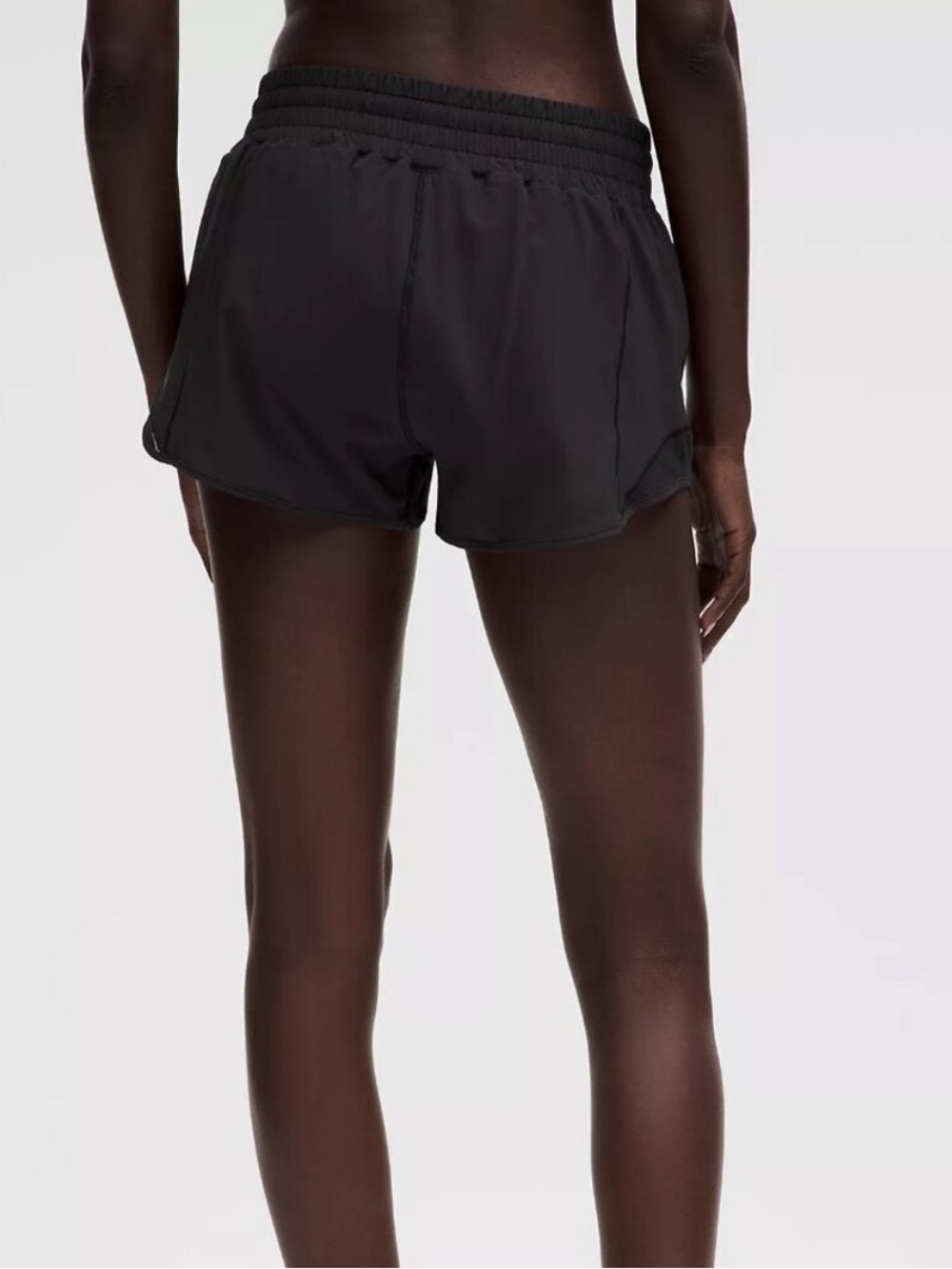 Lululemon Black Hotty Hot High-Rise Lined Shorts 2.5” Size 4 - Picture 2 of 12